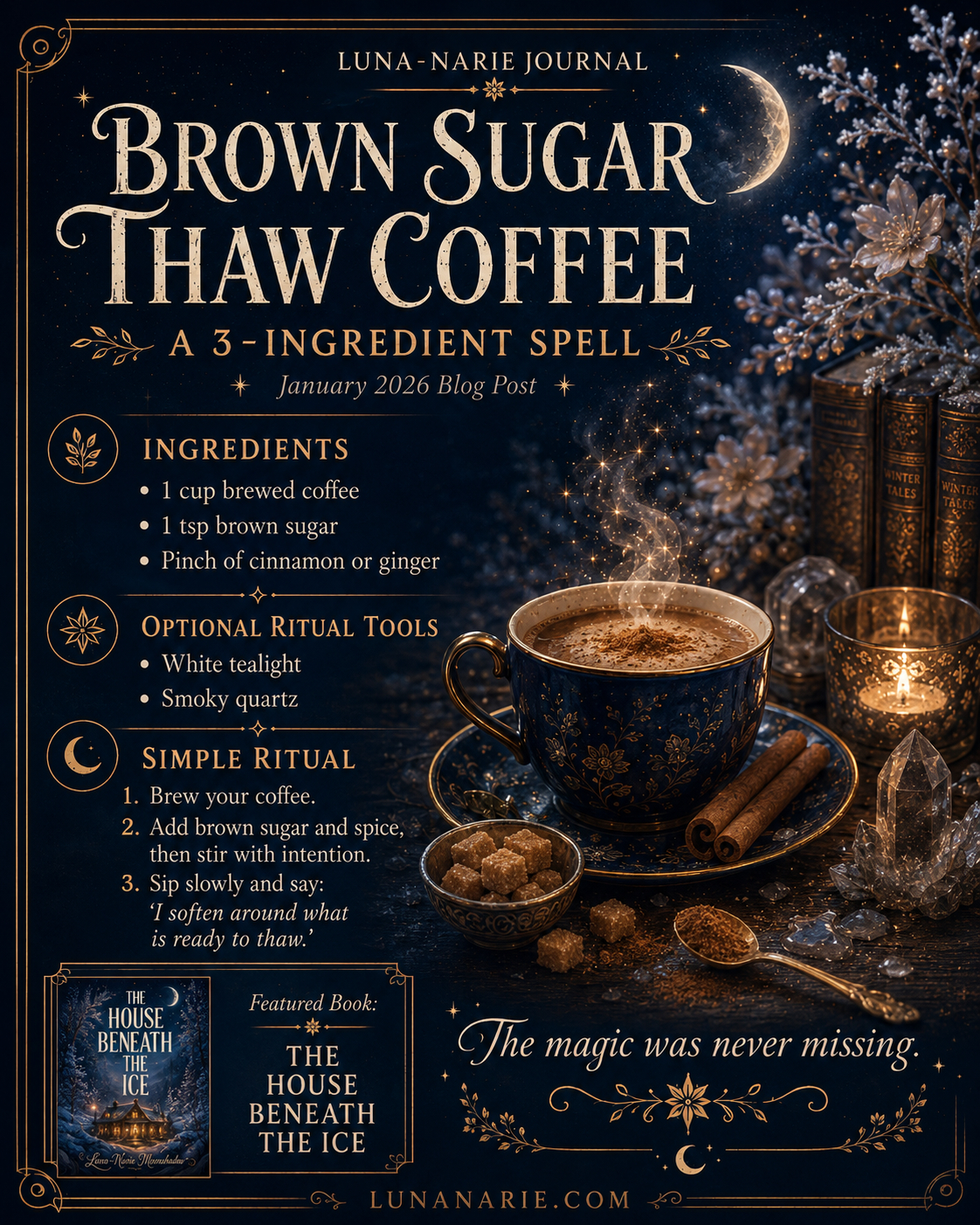 Brown Sugar Thaw Coffee recipe card
