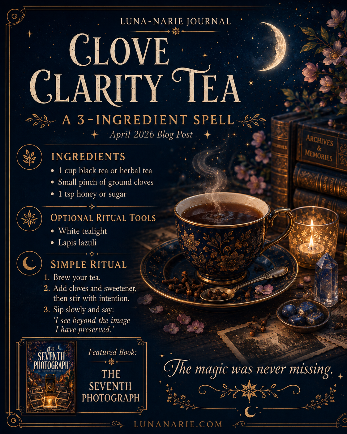 Clove Clarity Tea recipe card